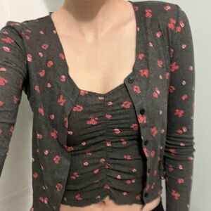 Cami/Cardigan Matching Set - M, but fits small